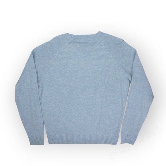 NewWithFlaws Large BrooksBrothers 346 Washable Wool Sweater LightBlue - Picture 10 of 11